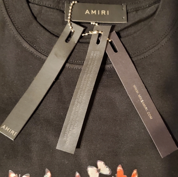 Amiri peace butterfly fly t shirt mens large black - Picture 5 of 5